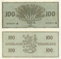 100 Markkaa 1955 A0002349* kl.6